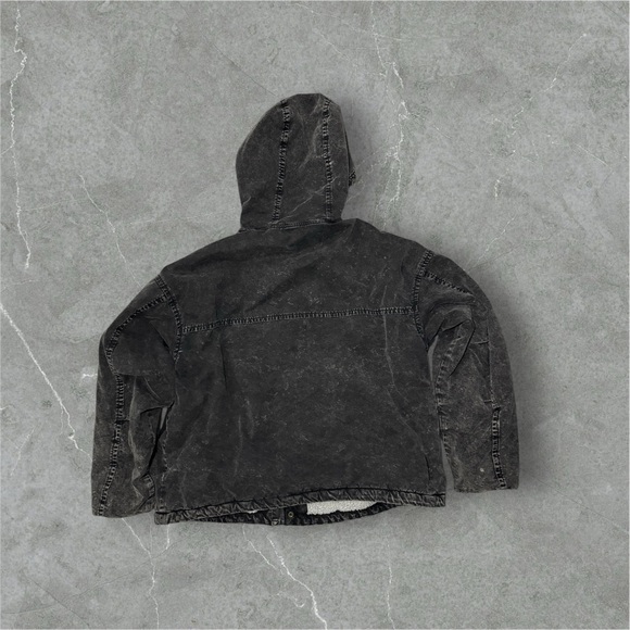 BDG Jean Jacket Hoodie Distressed Look - Picture 2 of 2